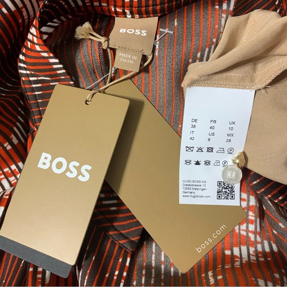 NWT BOSS Deyela printed shirtdress - Picture 13 of 14